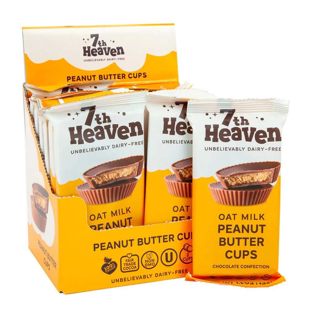 7th Heaven Oat Milk Peanut Butter Cups - 12ct