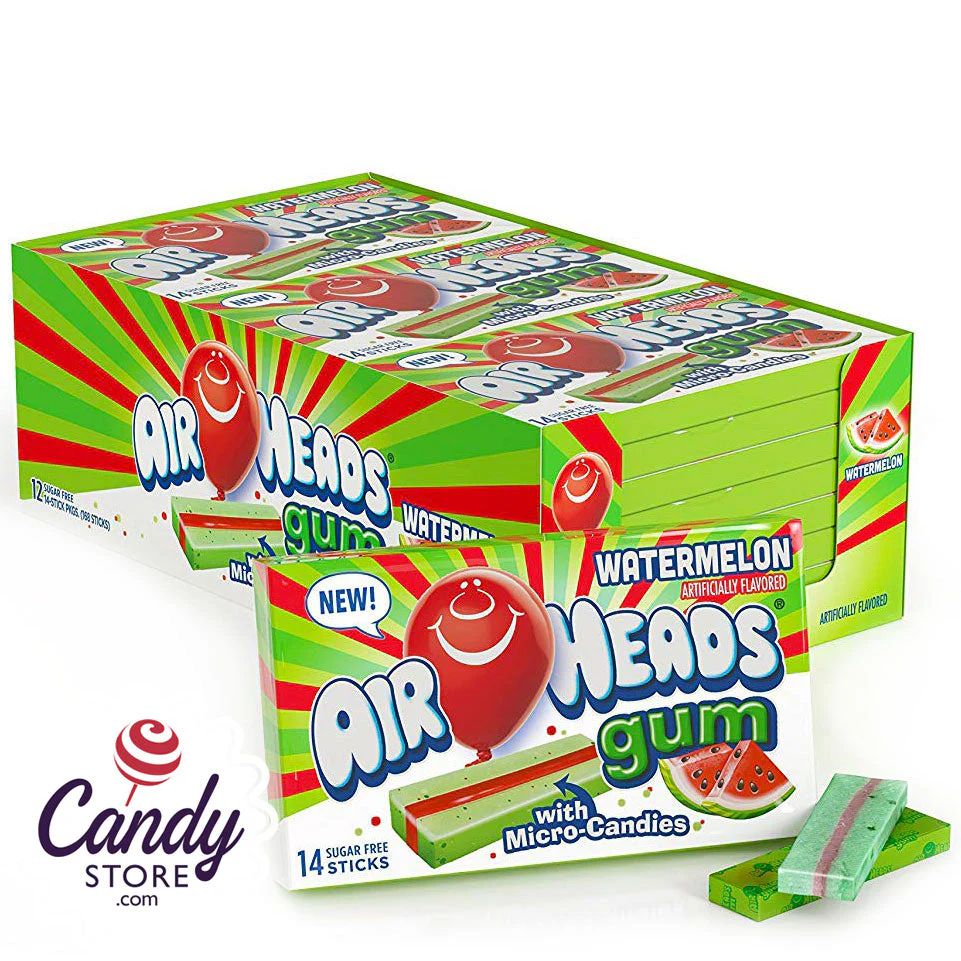 Airheads Watermelon Gum 14 Piece - 12ct - Image 3