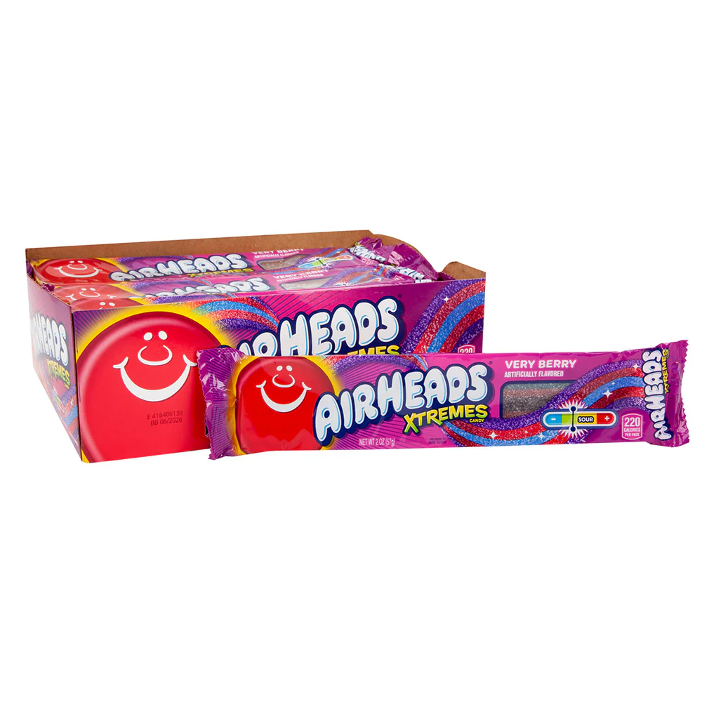 Airheads Xtremes Very Berry Belts - 18ct