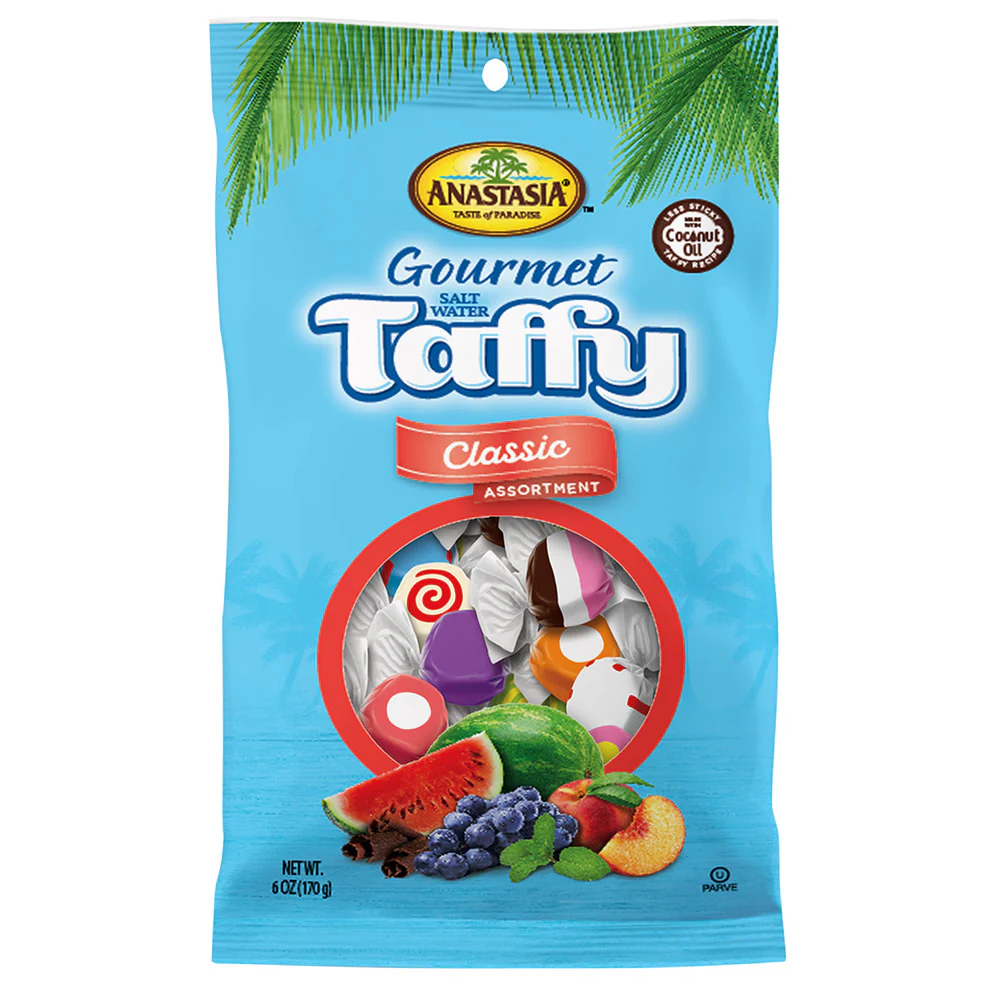 Anastasia Assorted Taffy Peg Bags - 12ct