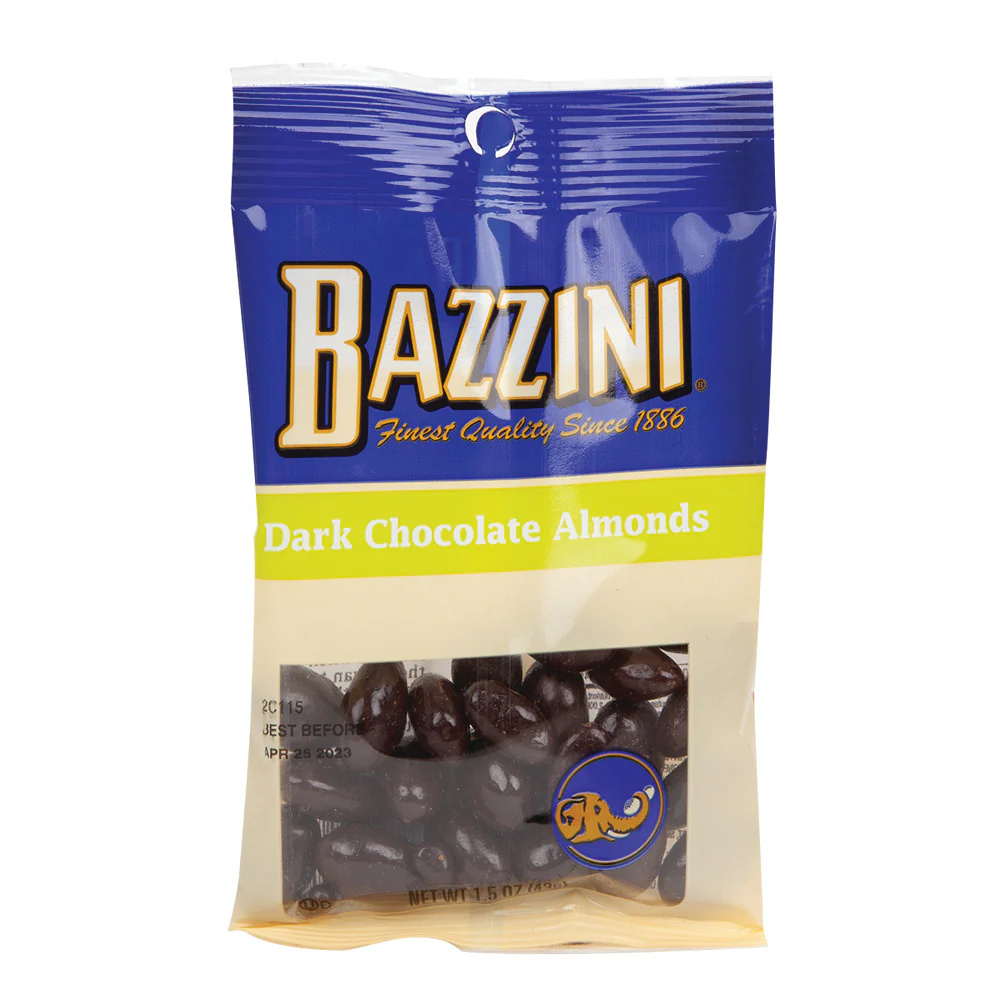 Bazzini Dark Chocolate Almonds Bags - 12ct