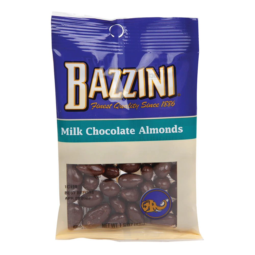Bazzini Milk Chocolate Almonds Bags - 12ct
