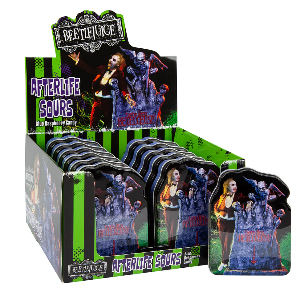 Beetlejuice Afterlife Candy Sours Tins - 12ct