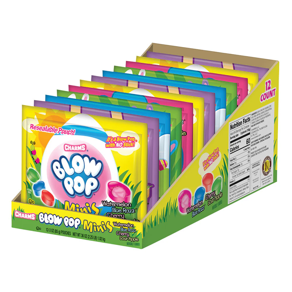 Blow Pop Minis Easter Pouches - 24ct