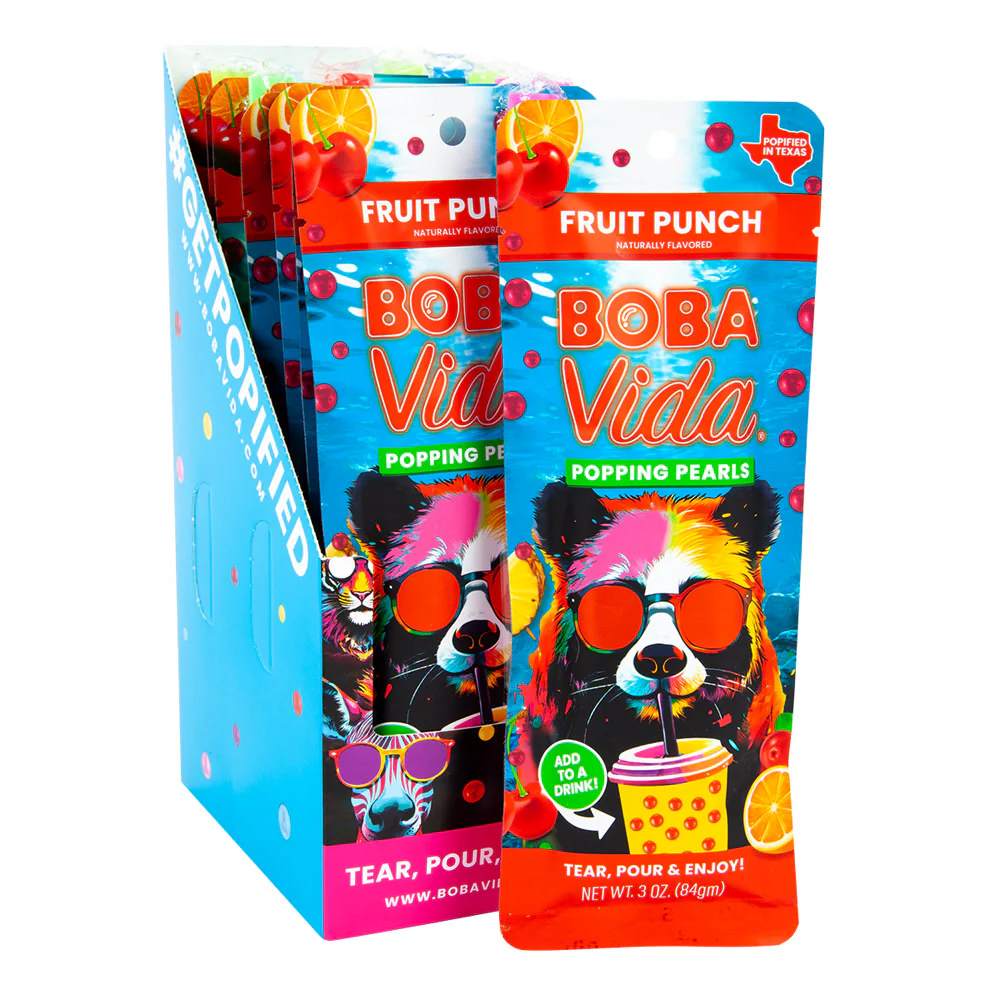 Bobavida Popping Boba Fruit Punch - 10ct