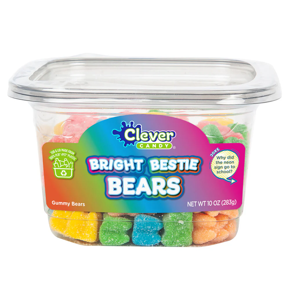Bright Bestie Bears Neon Bears Tubs - 12ct