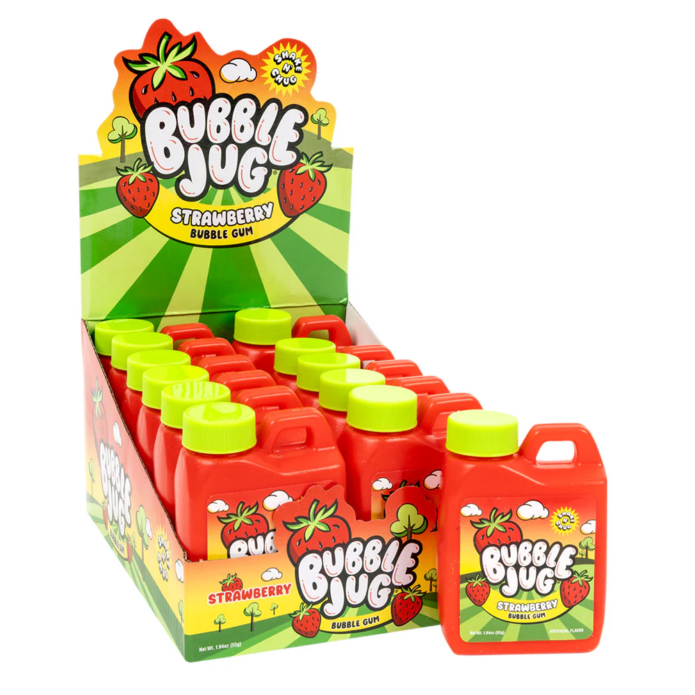 Bubble Jug Strawberry Bubble Gum - 12ct