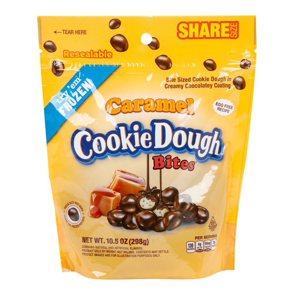 Caramel Cookie Dough Bites Pouches - 8ct