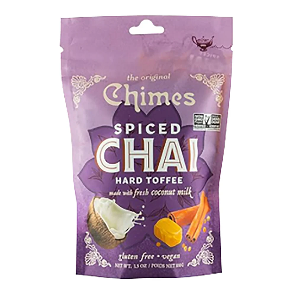 Chimes Spice Chai Hard Toffee Bags - 12ct
