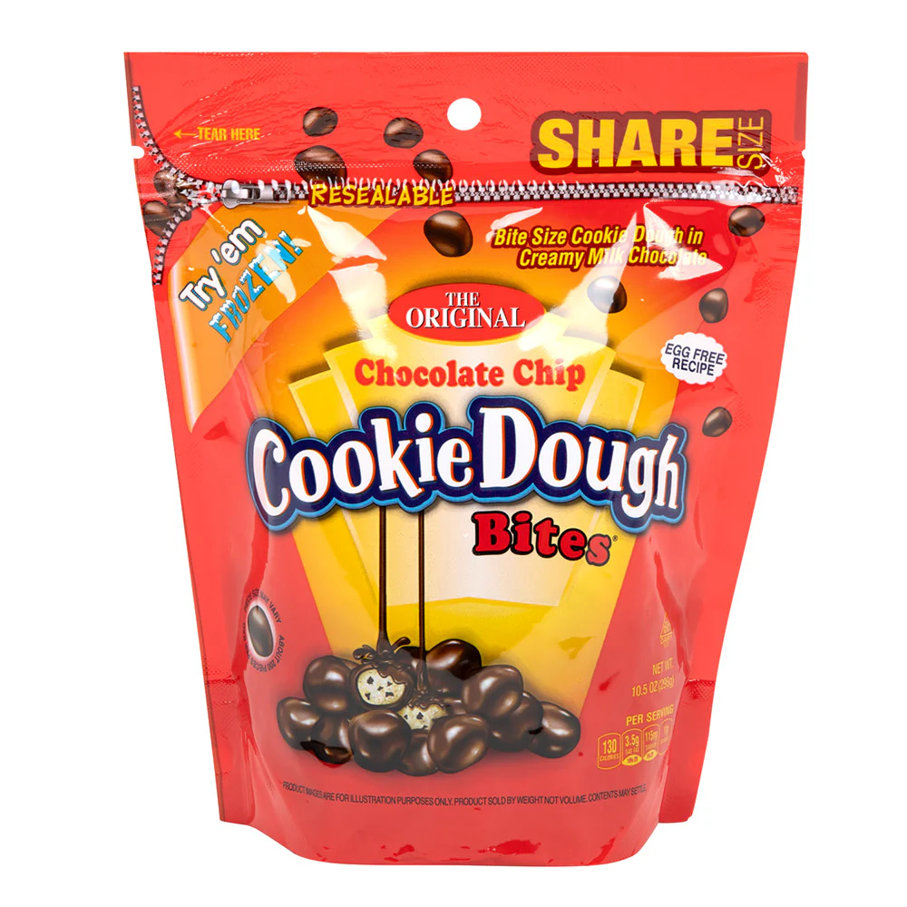 Chocolate Chip Cookie Dough Bites Pouches - 8ct