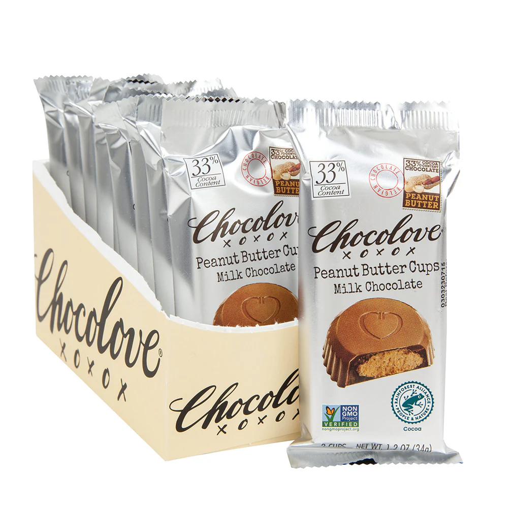 Chocolove Peanut Butter Cups Milk Chocolate - 10ct