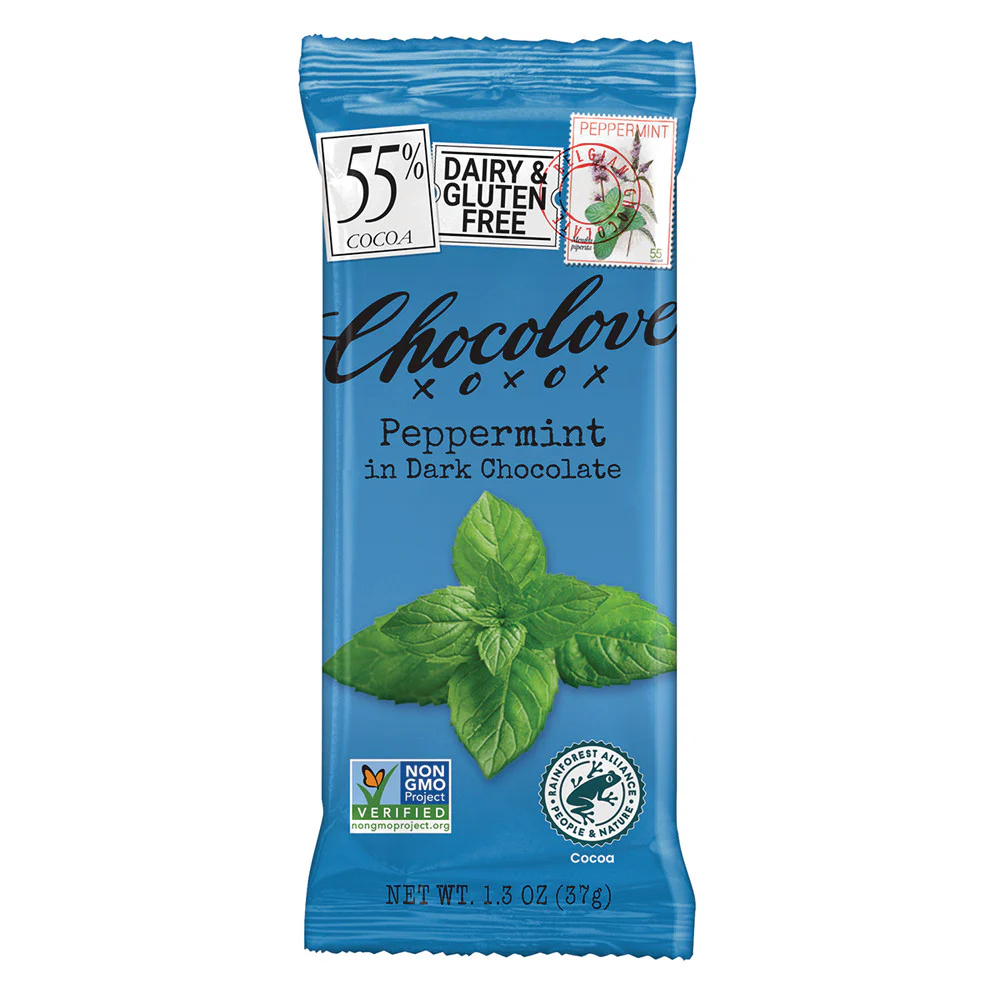 Chocolove Peppermint in Dark Chocolate - 12ct