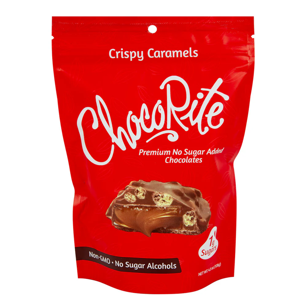 Chocorite Crispy Caramels Pouches - 6ct