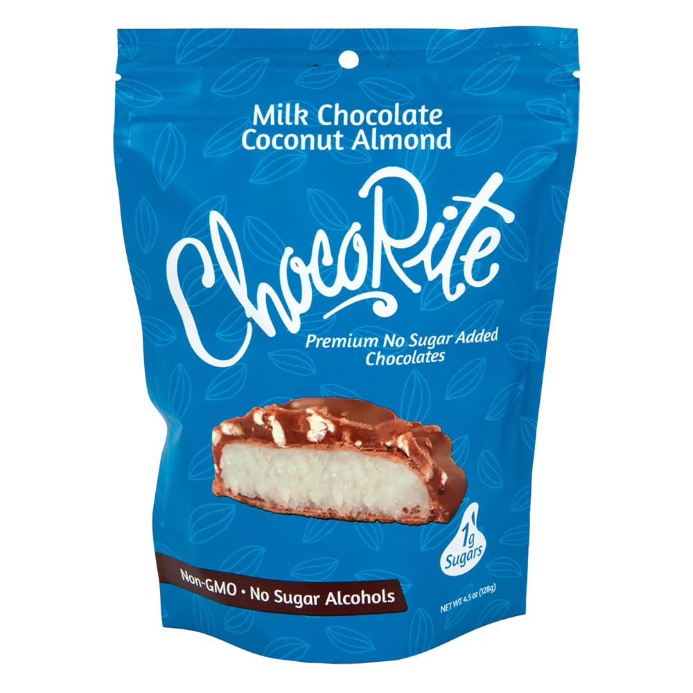 Chocorite Milk Chocolate Coconut Almond Bags - 6ct