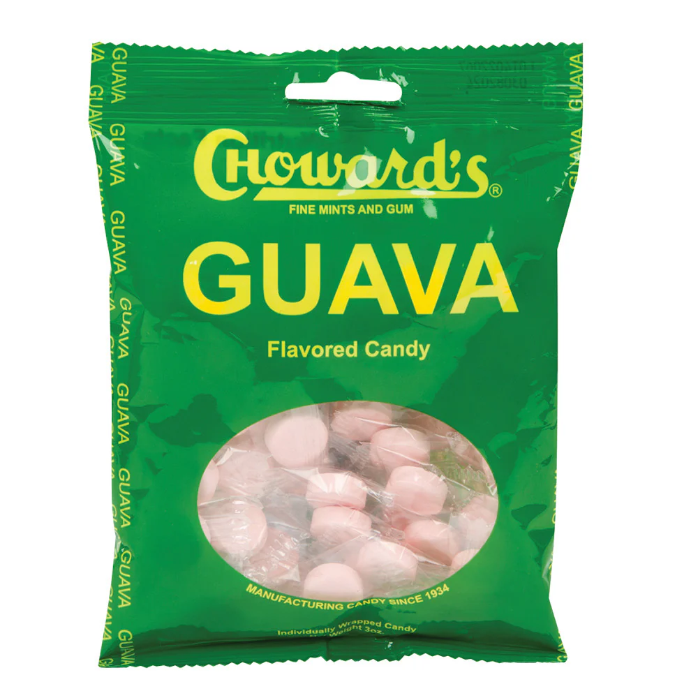 Choward's Guava Candy Peg Bags - 12ct