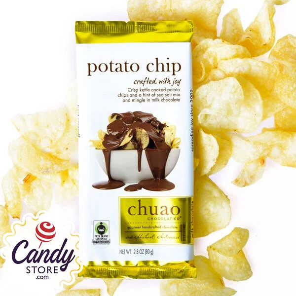 Chuao Potato Chips Milk Chocolate Bars - 12ct - Image 3