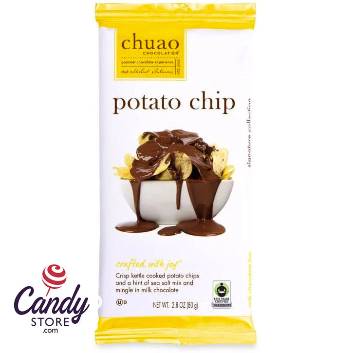 Chuao Potato Chips Milk Chocolate Bars - 12ct - Image 5