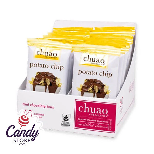Mini Chuao Milk Chocolate Potato Chip Bars - 24ct - Image 3
