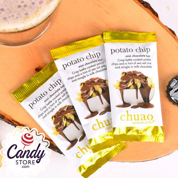 Mini Chuao Milk Chocolate Potato Chip Bars - 24ct - Image 5