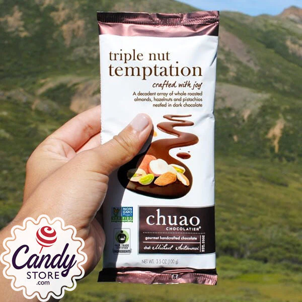 Chuao Triple Nut Temptation Dark Chocolate Bars - 10ct - Image 3