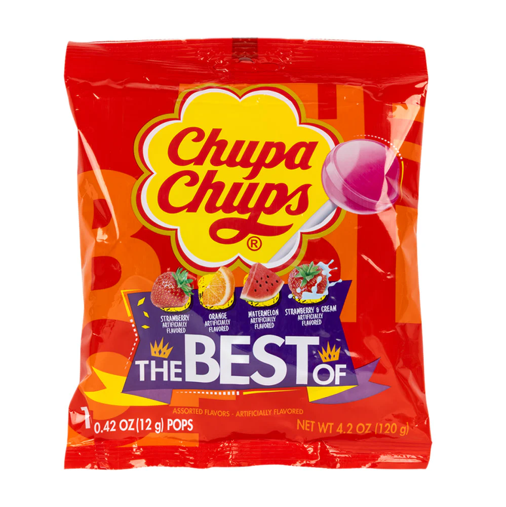 Chupa Chups The Best Of - 12ct Peg Bags
