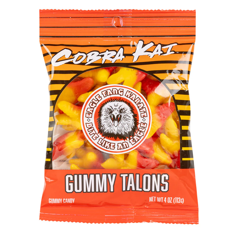 Cobra Kai Gummy Talons Peg Bags - 24ct
