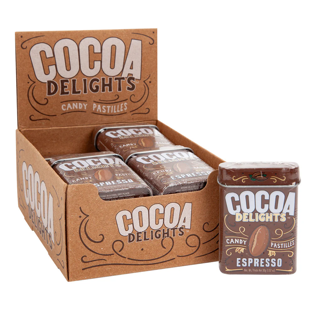 Cocoa Delights Espresso Tins - 12ct