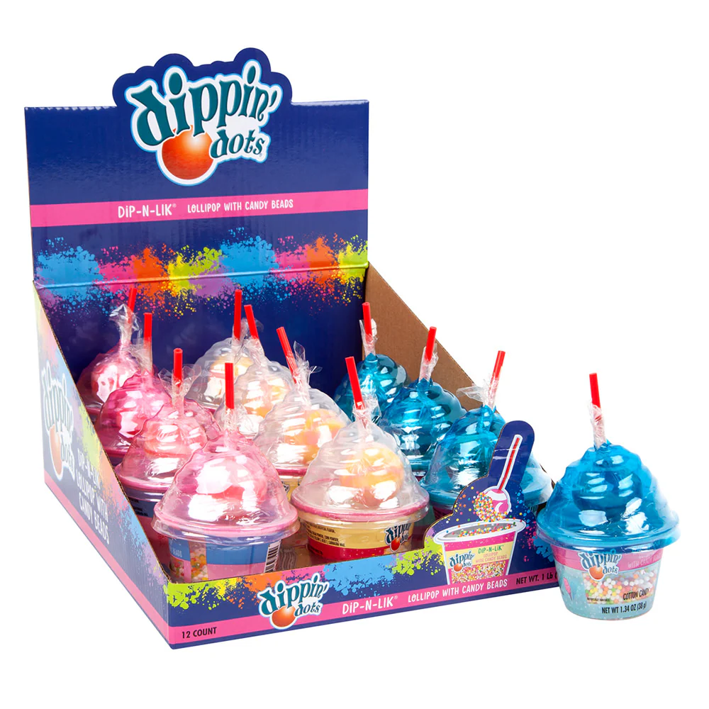 Dippin’ Dots Dip-n-Lik Lollipops - 12ct