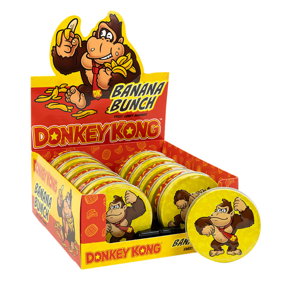 Donkey Kong Banana Bunch Tins - 12ct