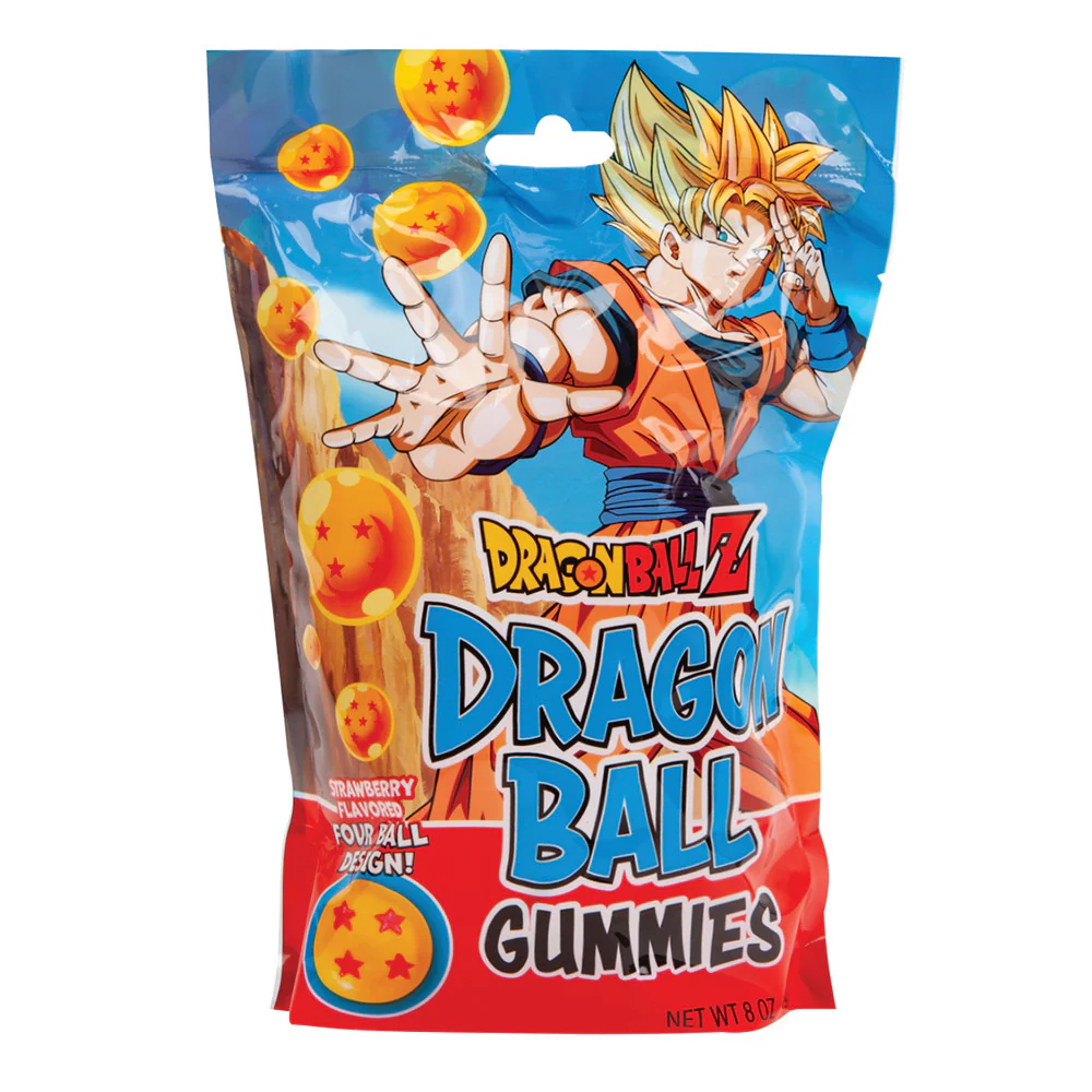 Dragon Ball Z Gummies Stand Up Pouches - 12ct