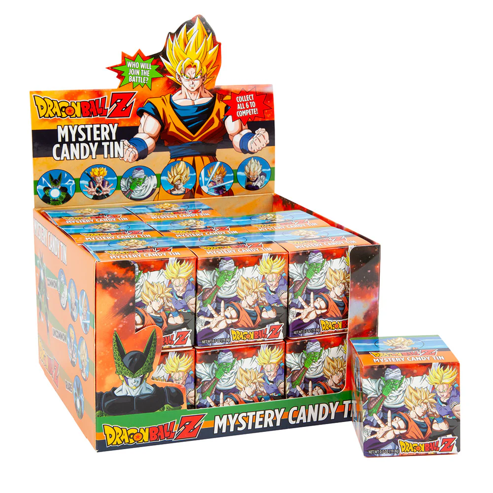 Dragon Ball Z Mystery Candy Tins Blind Boxes - 18ct