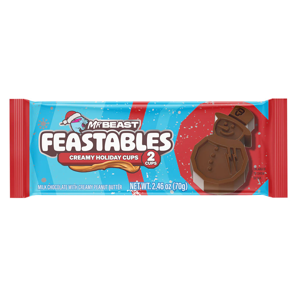 Feastables Holiday Cup Peanut Butter 30ct