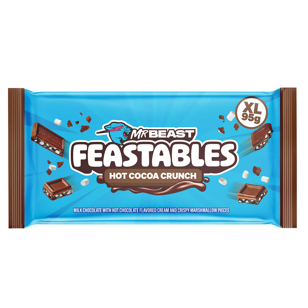 Feastables Hot Cocoa Crunch XL Bars - 12ct