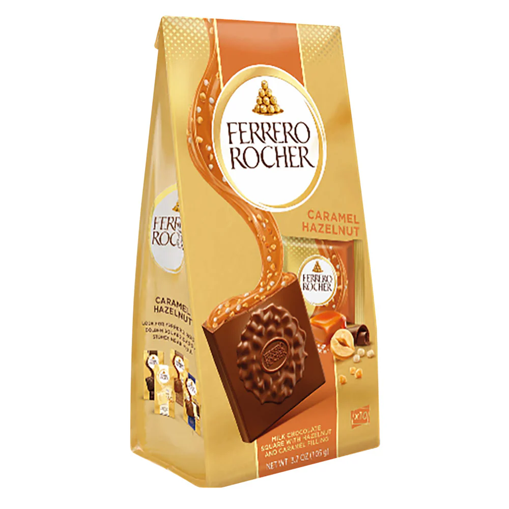 Ferrero Rocher Caramel Hazelnut Squares Bags - 6ct