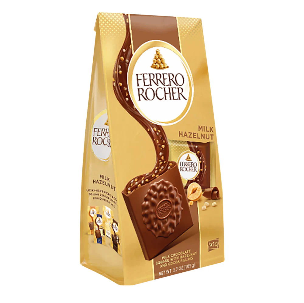 Ferrero Rocher Milk Hazelnut Squares Bags - 6ct