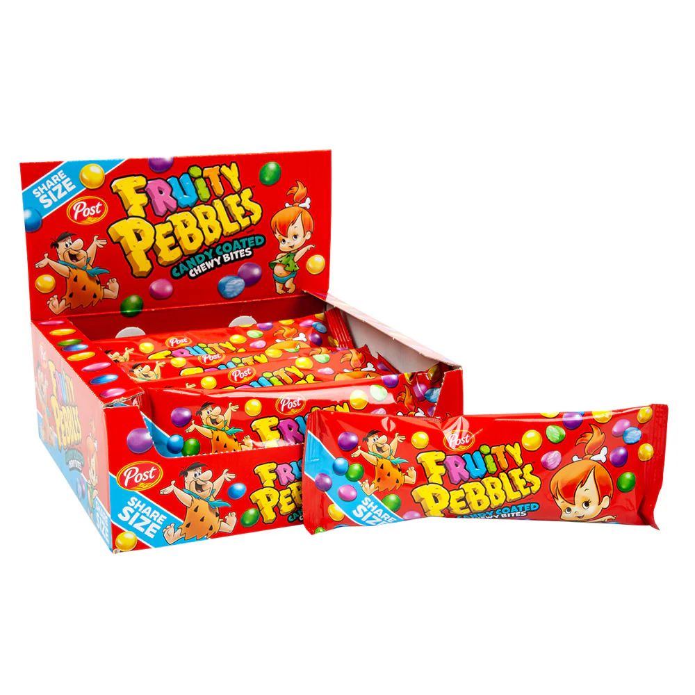Fruity Pebbles Candy Coated Chewy Bites Bags - 12ct