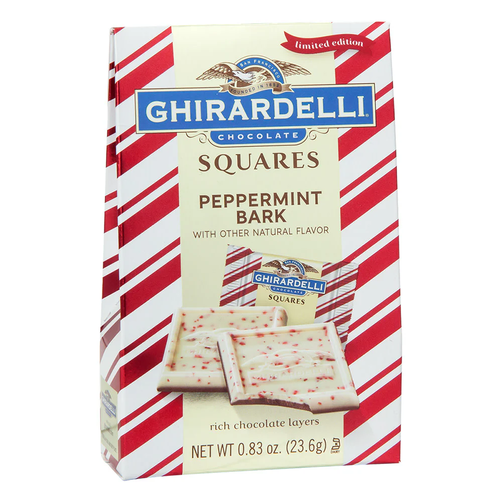 Ghirardelli Peppermint Bark Squares Bags - 24ct