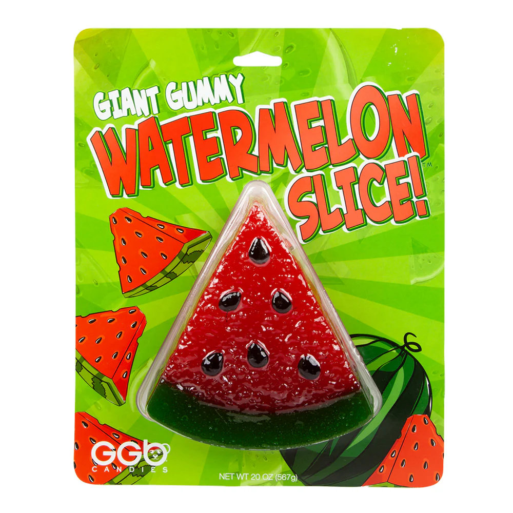 Giant Gummy Watermelon Slice Blister Packs - 8ct