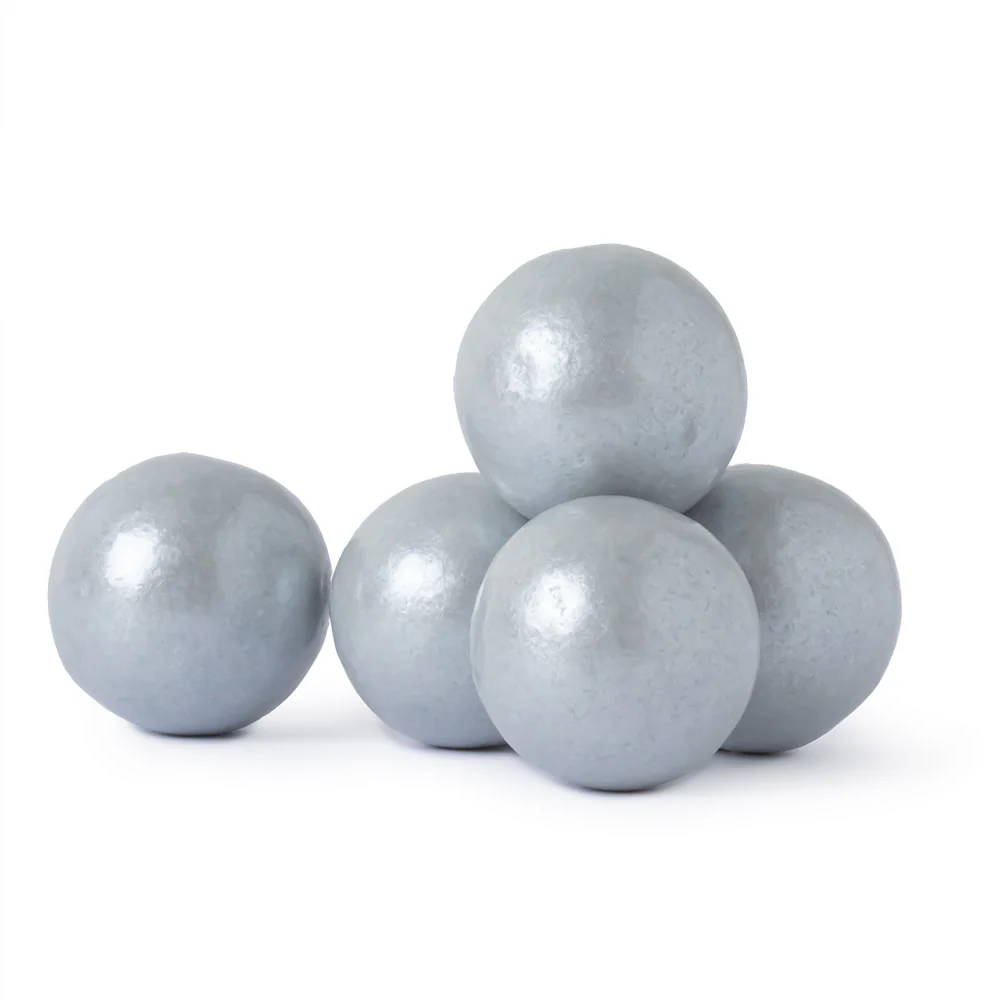 Gumballs Shimmer Silver Tutti Frutti - 12lb Bulk