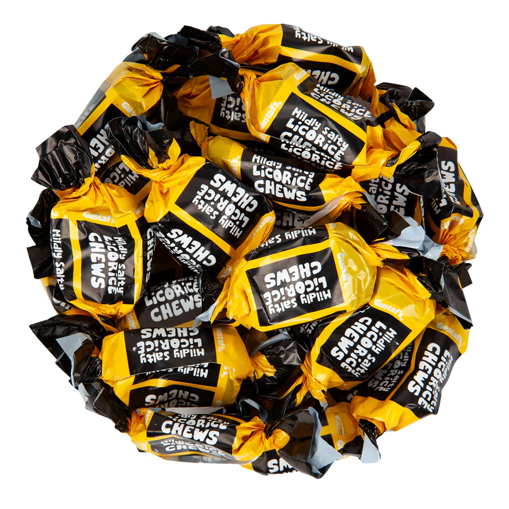 Gustaf’s Mildly Salty Licorice Toffee Chews - 5lb