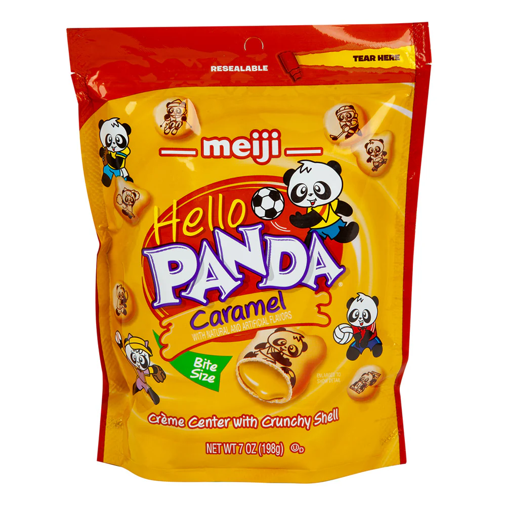 Hello Panda Caramel Cookies Pouches - 6ct