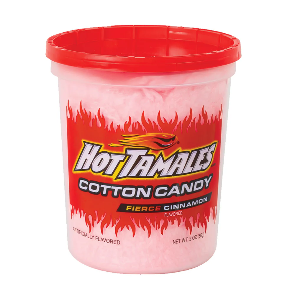 Hot Tamales Cotton Candy Tubs - 12ct