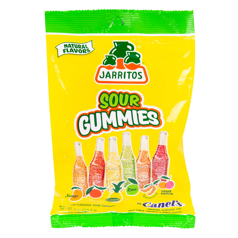 Jarritos Sour Gummies Peg Bags - 12ct