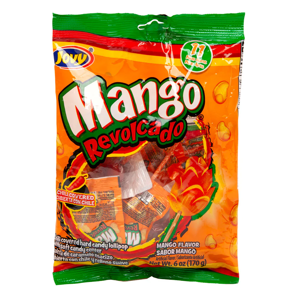 Jovy Mango Revolcado Lollipops Peg Bags - 24ct
