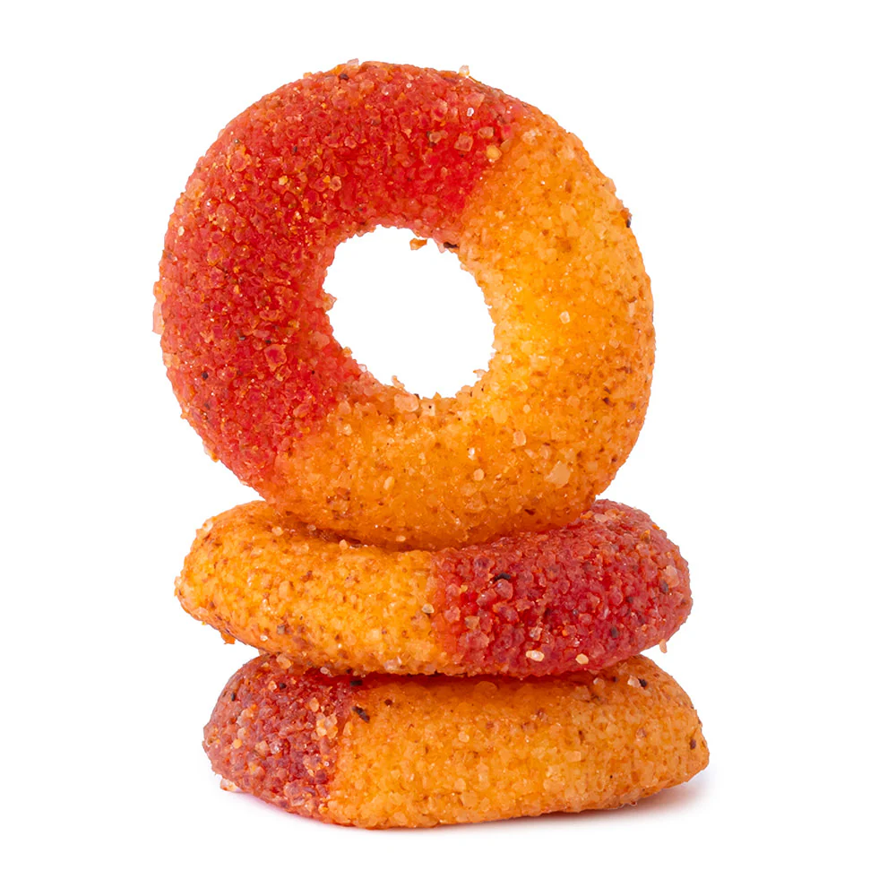 Jovy Mexi-Land Gummy Rings Peach - 5lb