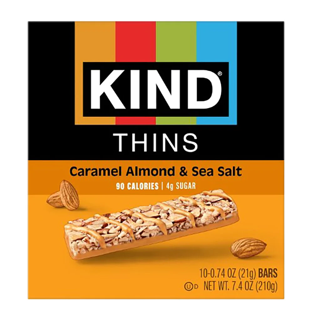 Kind Thins Caramel Almond Sea Salt Boxes - 6ct