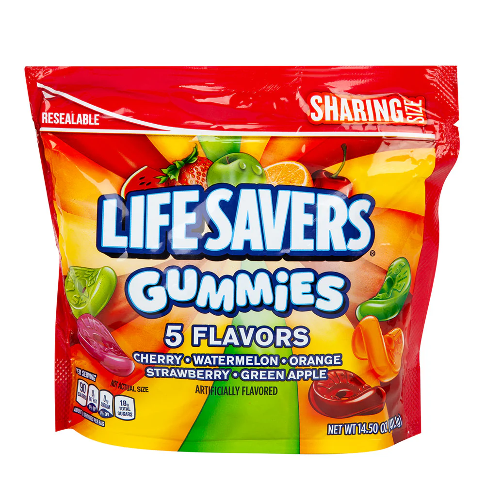Lifesaver Gummies 5 Flavor Assorted Pouches - 6ct