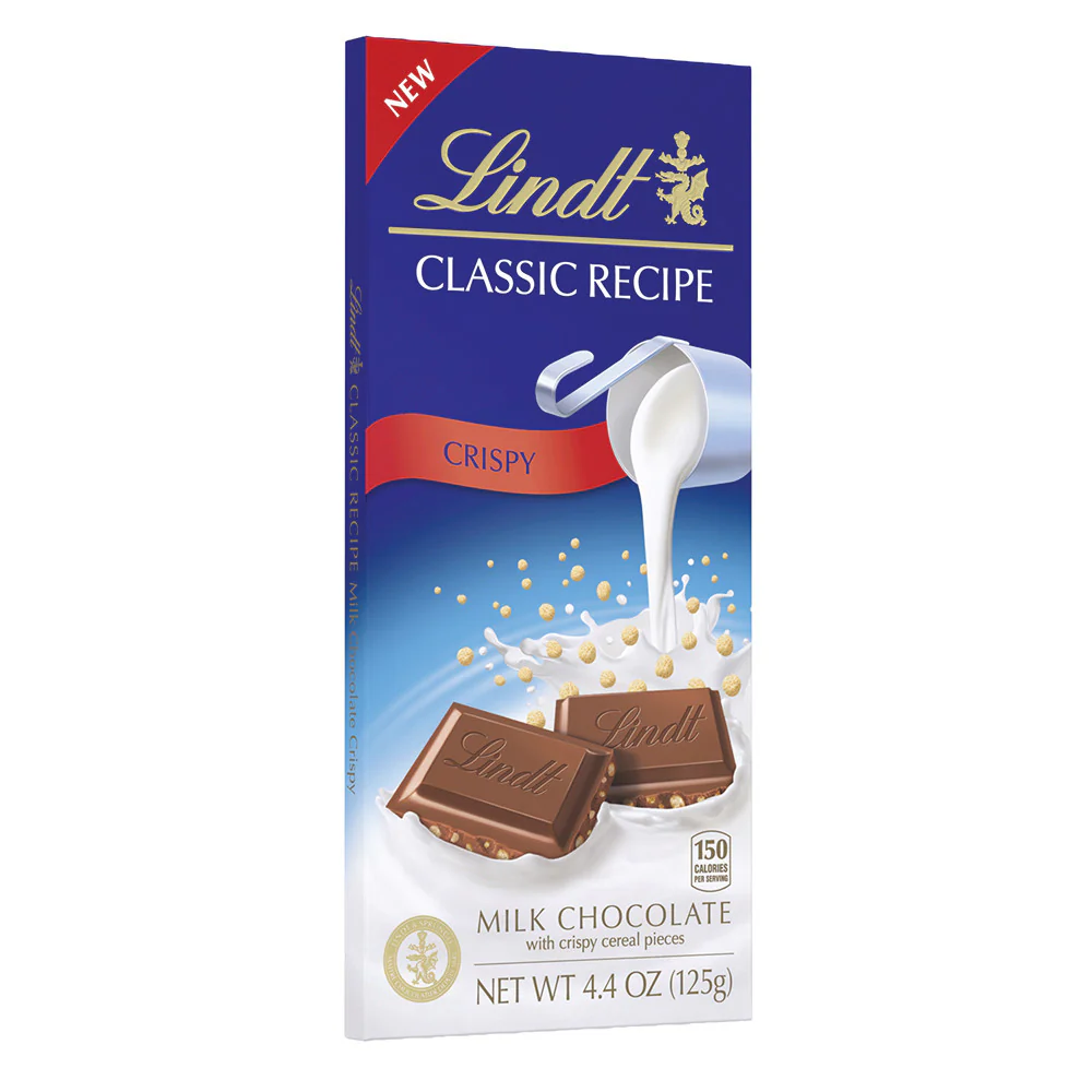 Lindt Classic Crispy Milk Chocolate Bars - 12ct
