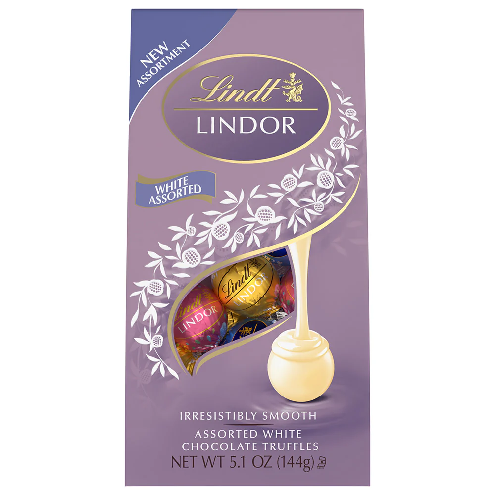 Lindt Lindor Assorted White Truffles Bags - 6ct