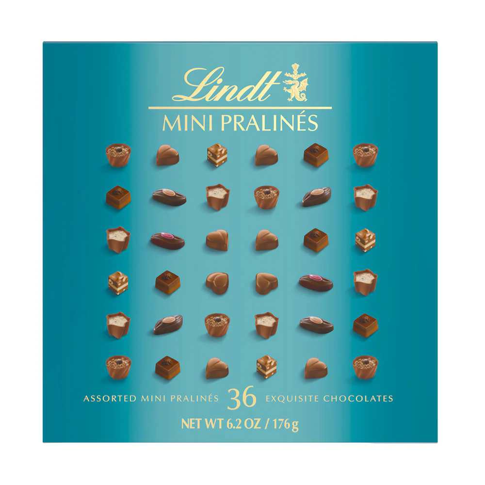 Lindt Mini Pralines Turquoise Boxes - 8ct
